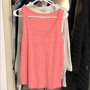 J crew coral pink tank NWT size medium